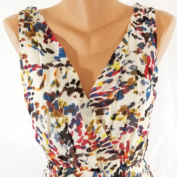 Graphics Mini Dress (S) Fully Lined Stretchy Flowy - Picture 2 of 8